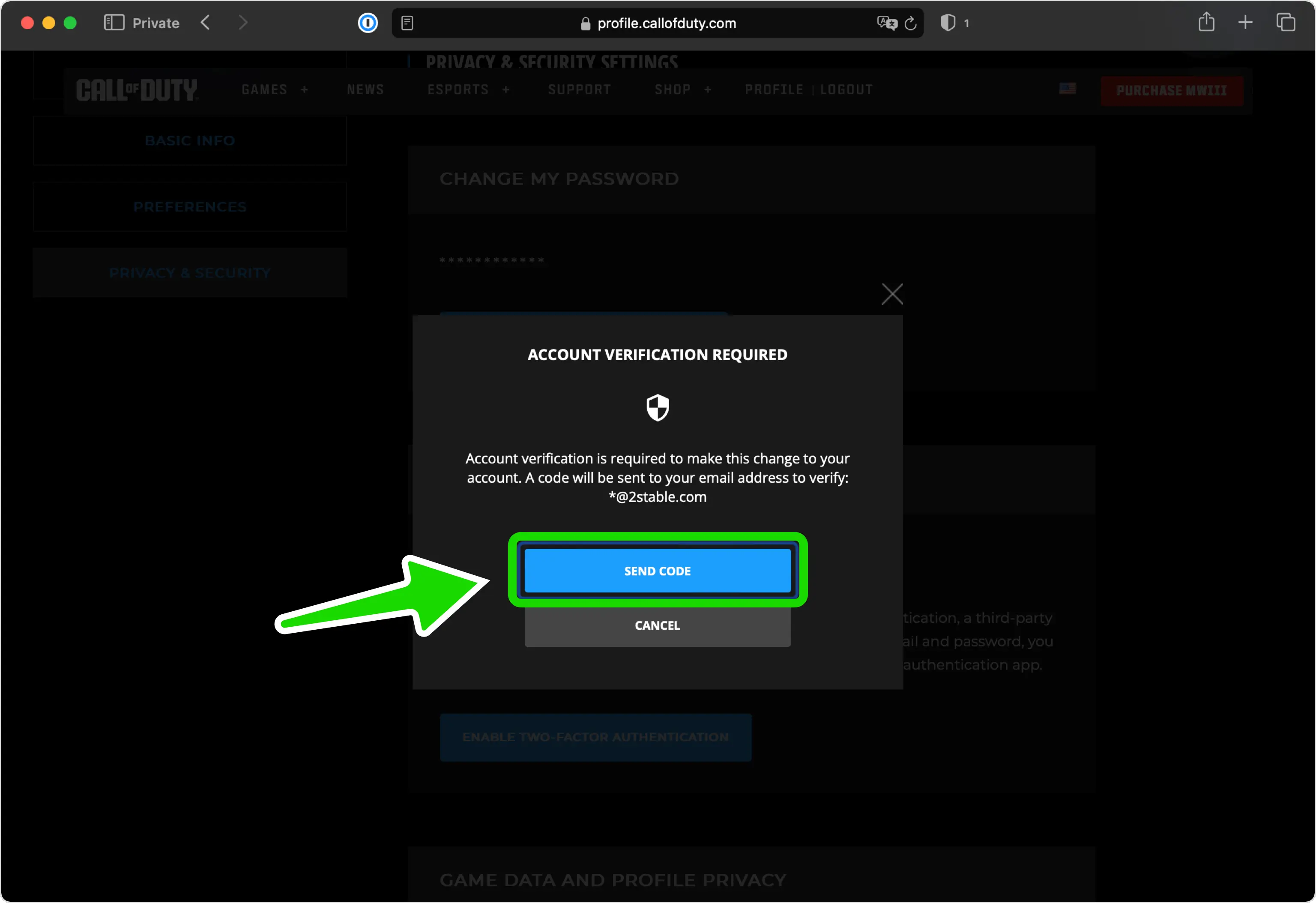 Verify Account by Email
