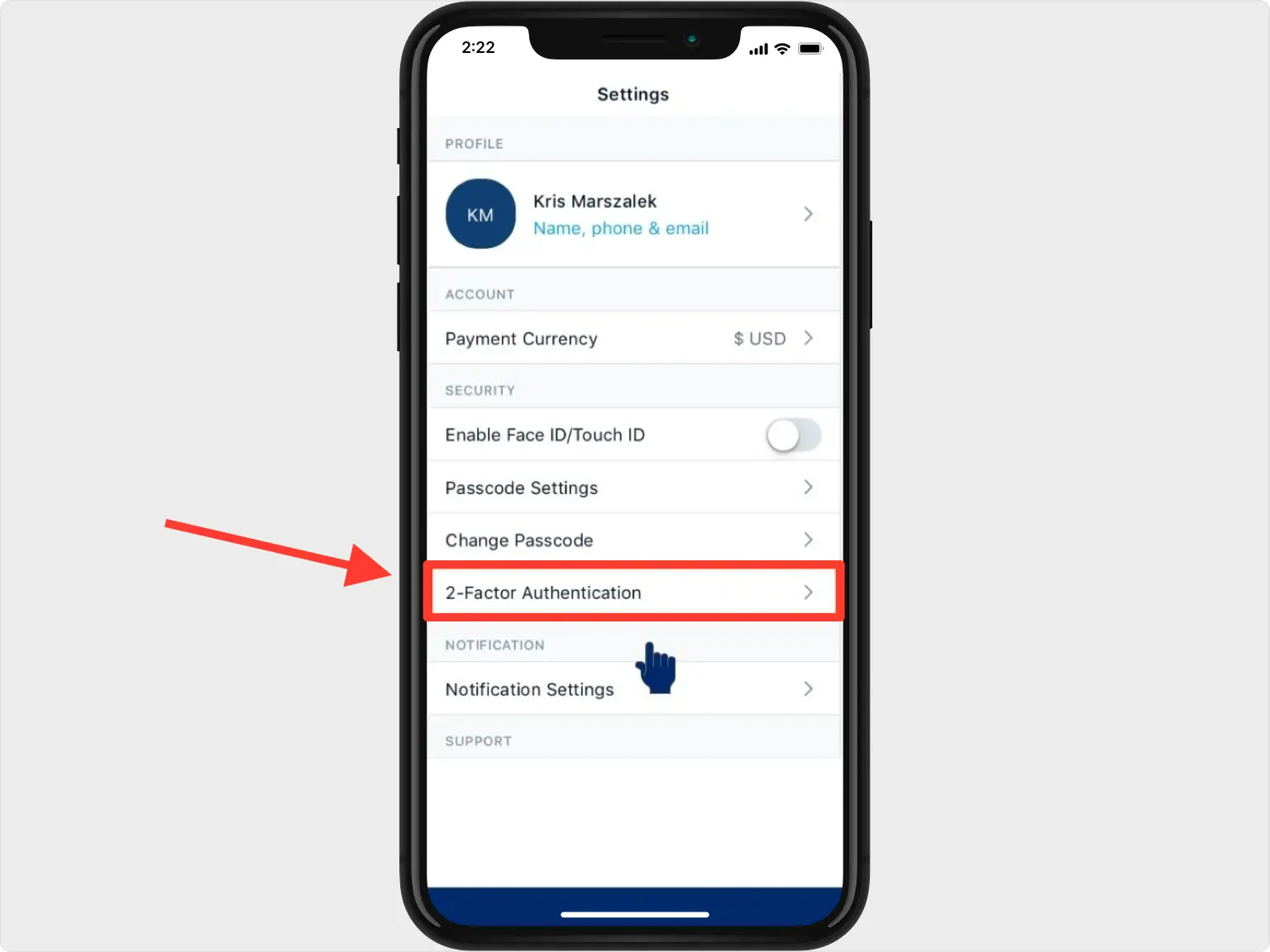 2-Factor Authentication Settings