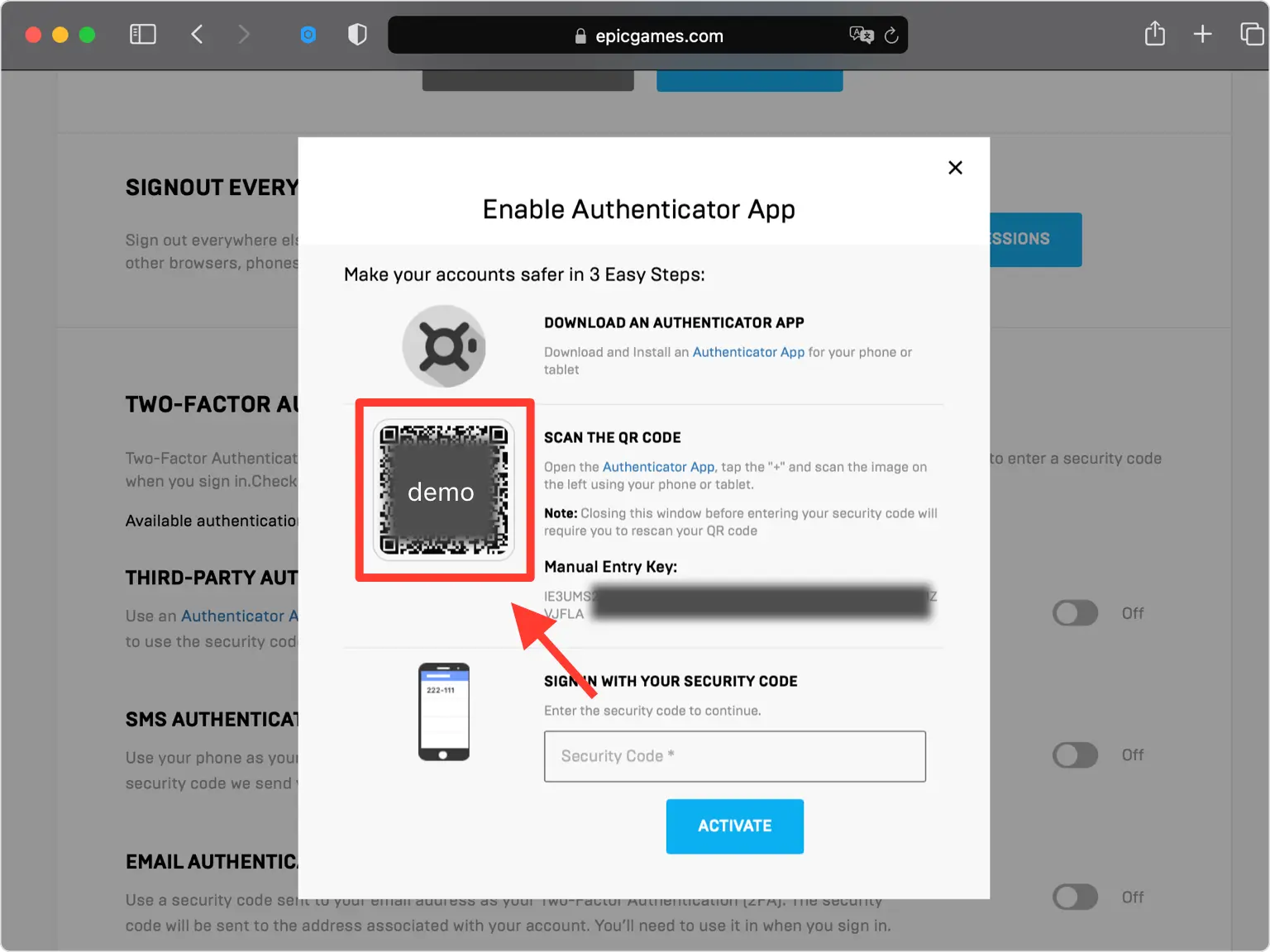 2FA QR Code