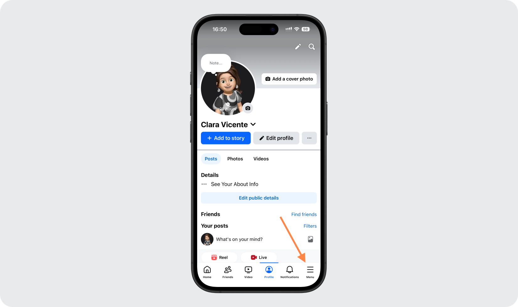 Log in to Facebook