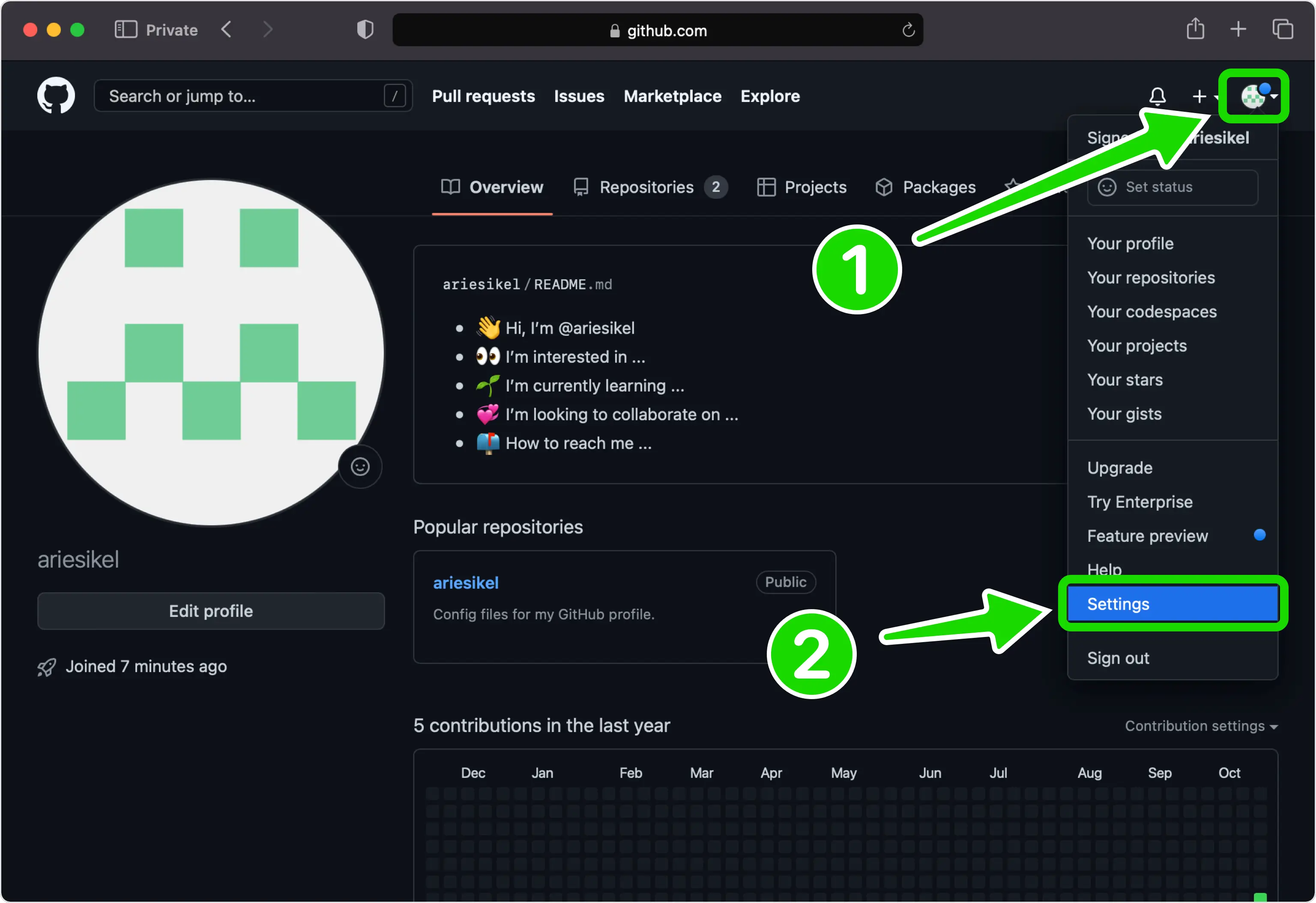 Locate 2FA Settings