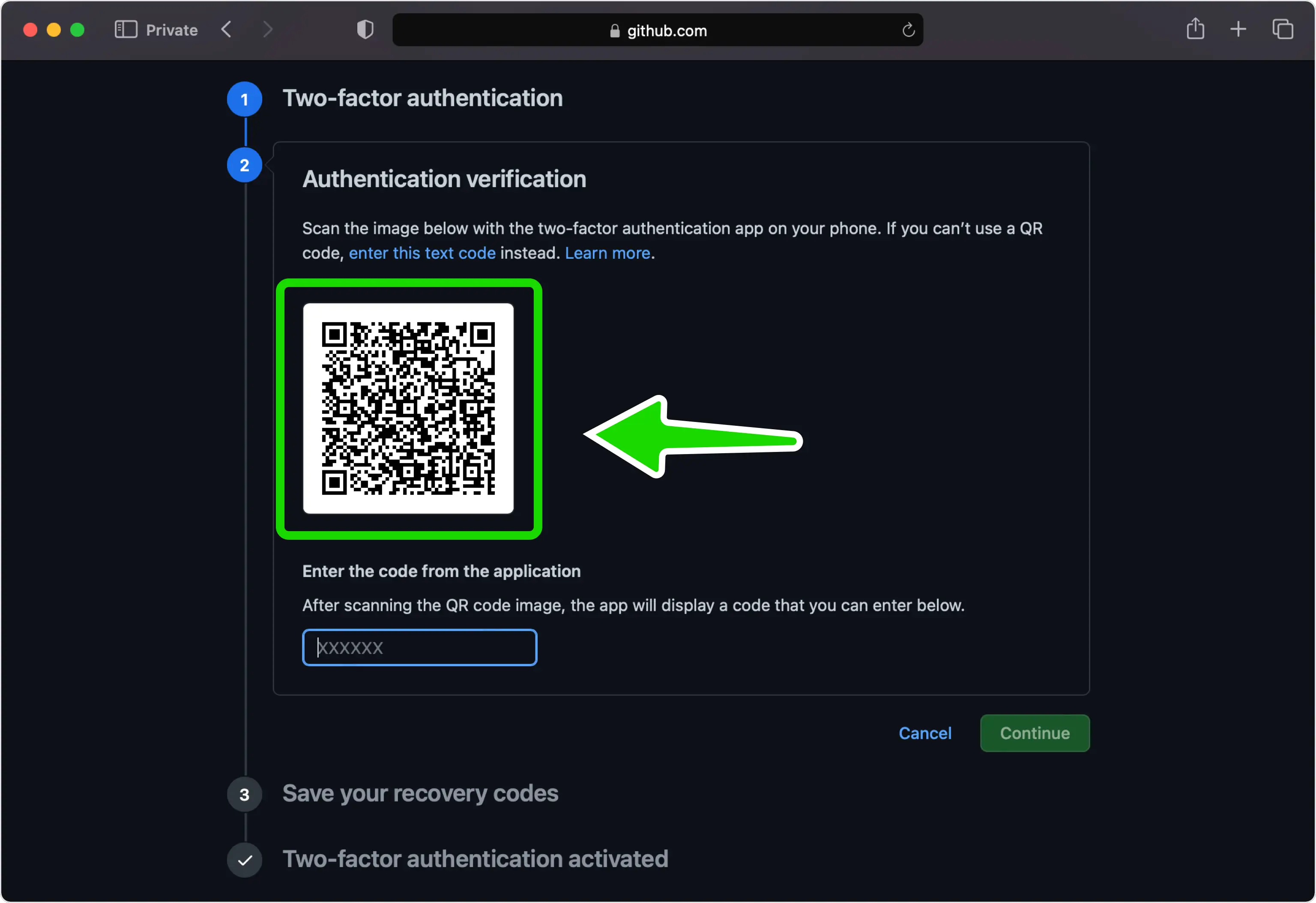 Set up Two-Factor Authentication