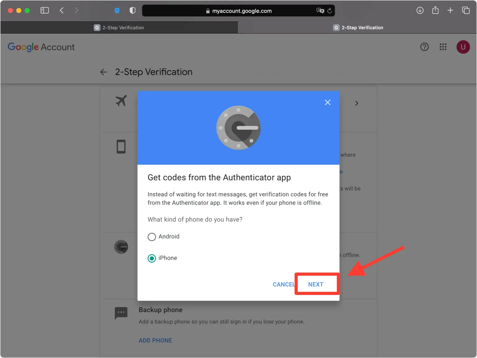 Select Device