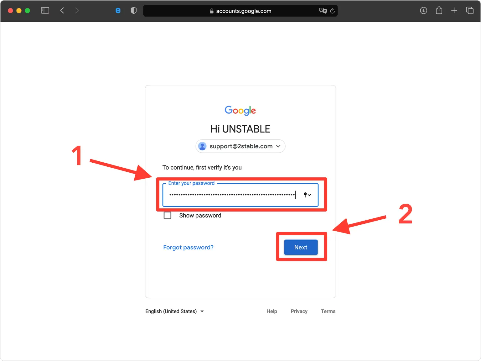 Confirm Password