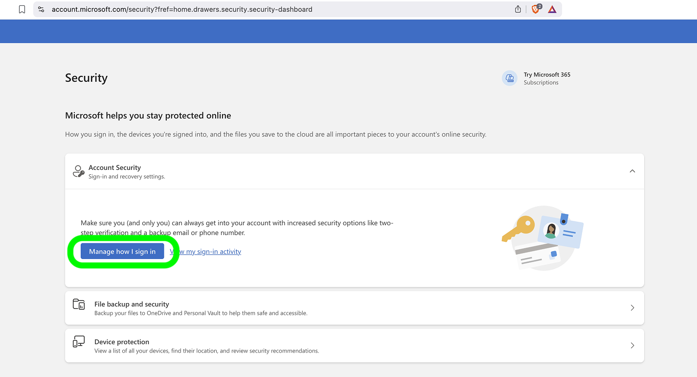 Account Security