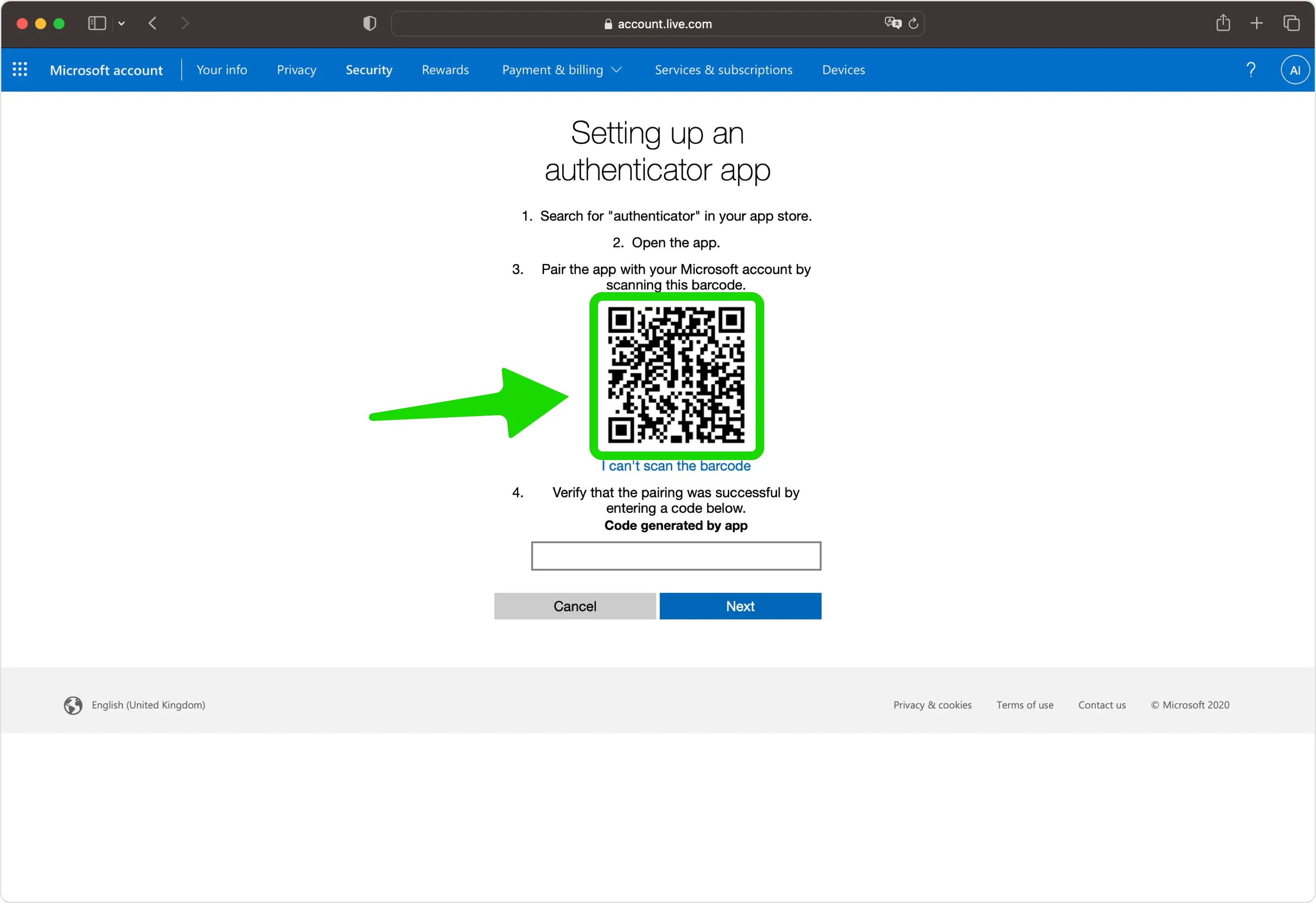 Setting Up Authenticator App