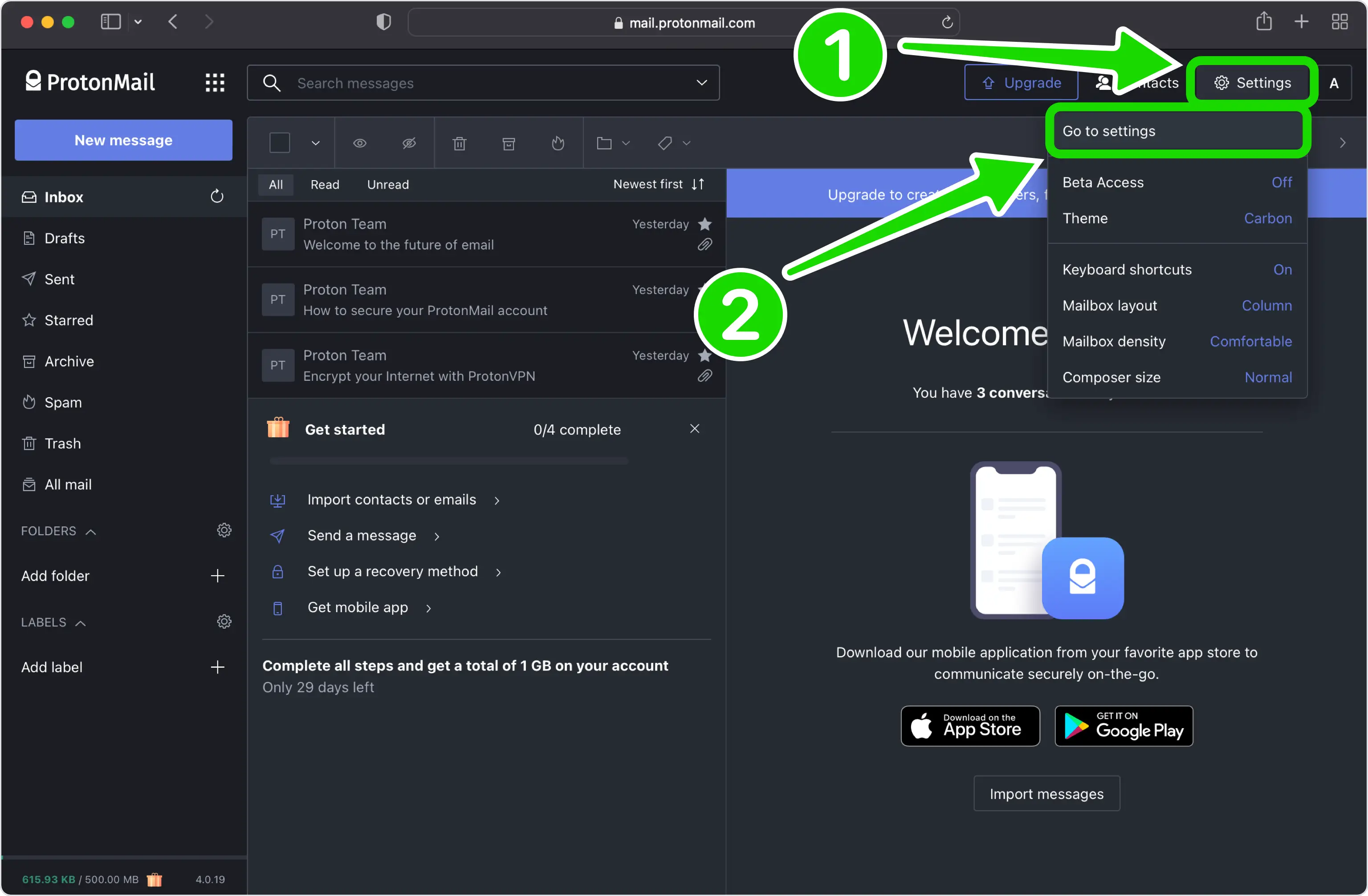 Locate 2FA Settings