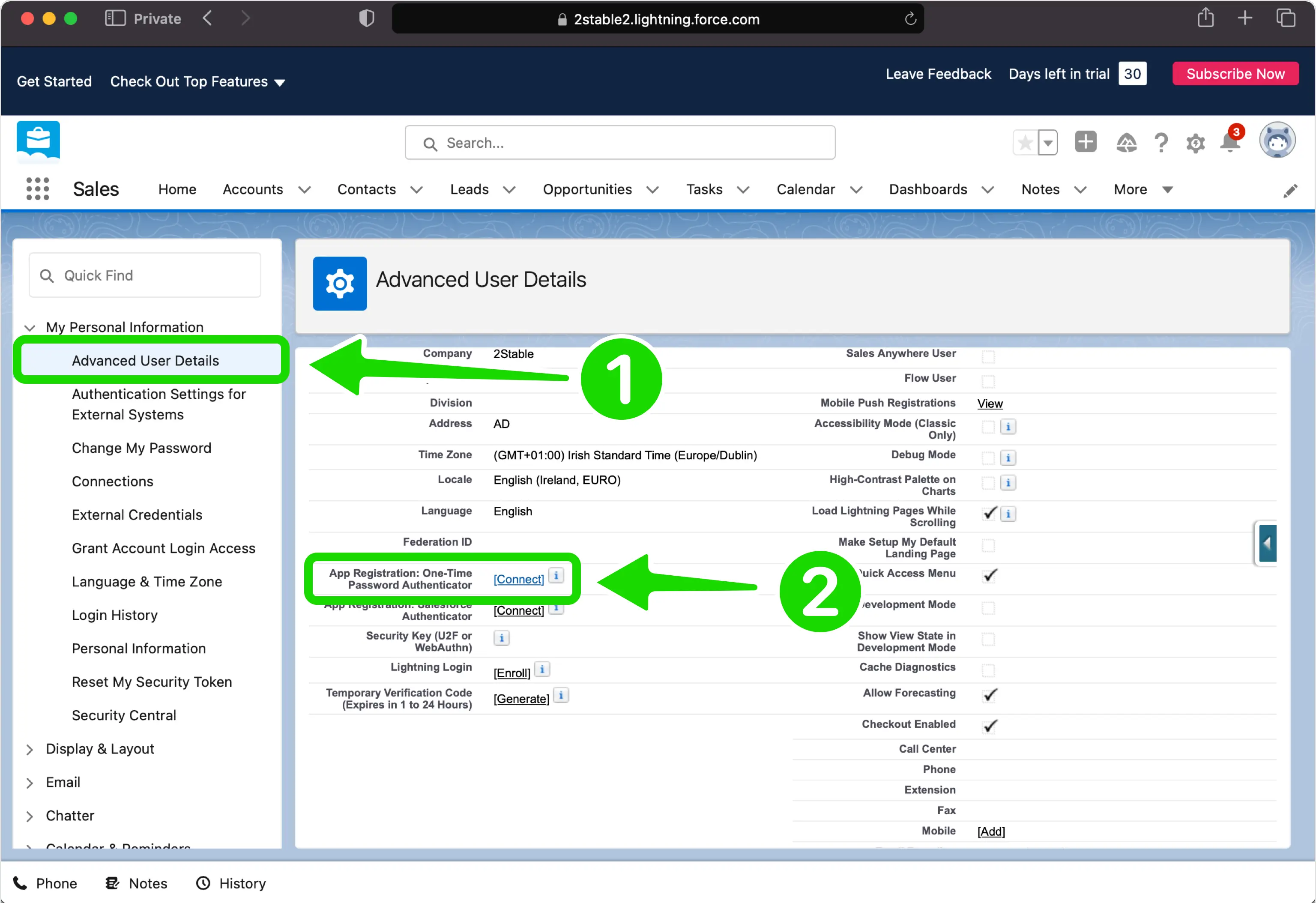 Select One-Time Password Authenticator